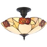 Endon 111907 - Plafonski luster Tiffany INGRAM 3xE27/10W/230V prečnik 45 cm | Eponuda.com