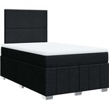 vidaXL Box spring postelja z vzmetnico črna 120x190 cm blago | Shoptok.si