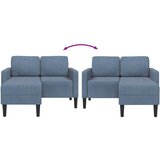 SOFA 2-sjed s ležaljkom u obliku slova L plava 125 cm lan | Eponuda.com