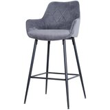 MID.YOU BARSKI STOL, siva, črna | Shoptok.si