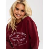 FANCY Sweatshirt-FA-BL-8138.23-burgundy | Shoptok.si