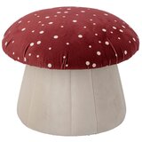 Bloomingville Mini Dječji puf od crveno-bijelog baršuna Lue - | shoptok.hr