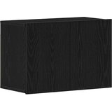 vidaXL TV omarica črn hrast 60x30x41 cm inženirski les | Shoptok.si
