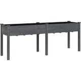 Maison Chic Cvetlično korito - Cvetlični Lonec s podlogo sive barve 203x53x76 cm trden les jelke, (21788980) Cene