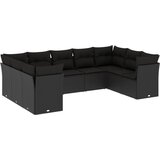  The Living Store Vrtna sedežna garnitura 9-delna z blazinami črn poli ratan - Vrtna Sedežna Garniture, (21443434) | Shoptok.si