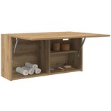 vidaXL Kopalniška stenska omarica artisan hrast 80x25x40 cm inž. les | Shoptok.si