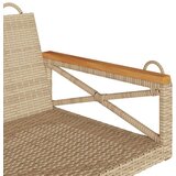 vidaXL Gugalna klop bež 109x62x40 cm poli ratan | Shoptok.si