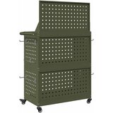  Količar za alate s policom Maslinasto zelena 65 x 35 x 111 cm | shoptok.hr