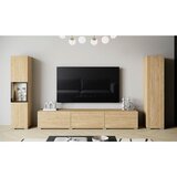 P & B Dnevni Regal Berlin Iii, Barva Hrasta, Osvetlitev, 3-Delni Cene