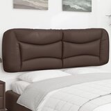  Jastuk za uzglavlje Hvar smeđi 160 cm od umjetne kože | shoptok.hr