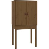  Visoka komoda boja meda 60 x 40 x 120 cm od masivne borovine | Eponuda.ba