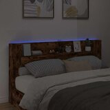  Uzglavlje S LED lampica Dimljeni hrast 200 x 16 5 x 103 5 cm | shoptok.hr