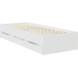  Krevetna konstrukcija Bijelo 75 x 190 cm Inženjersko Drvo | shoptok.hr