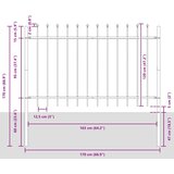  Vrtna Ograda Woerden Bijelo 1,7 x 1,2 m Čelik s prahom | shoptok.hr