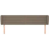  Vzglavje z ušesi taupe 203x23x78/88 cm blago, (20953553) | Shoptok.si