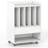 Prenosna omarica za gramofon s predali za plošče in predalom, (5000329647)