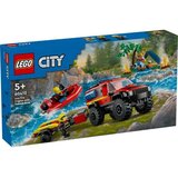 Lego VATROGASNO VOZILO 4X4 SA SPASILAČKIM ČAMCEM 60412 | Eponuda.ba