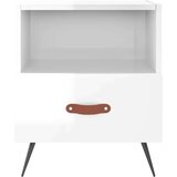  Noćni ormarići 2 kom sjajni bijeli 40 x 35 x 47 5 cm drveni | shoptok.hr