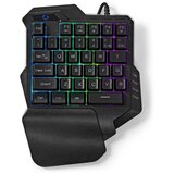 Nedis Ožičena igralna tipkovnica USB-A Universal RGB Membrana kabel 1,60 m, Črna, (5000087288) | Shoptok.si
