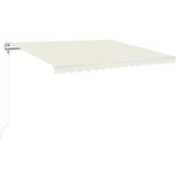 vidaXL Automatska tenda sa senzorom za vjetar LED 400x350 cm krem Cijene