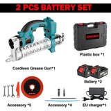 ONEVAN Električna mastna pištola, visok tlak 69MPA, brezkrtačni motor, vključuje 2 bateriji, 2 baterijski EU vtič, (5000156826) | Shoptok.si