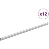  Cijev za ormar 12 pcs Srebrno 764 x 15 x 29 mm | shoptok.hr