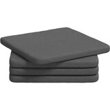 vidaXL Jastučići za sjedenje 4 pcs Tamno siva 40 x 40 x 3 cm tkanina | shoptok.hr