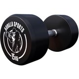 Gorilla Sports bučica gumirana okrugla 15 kg