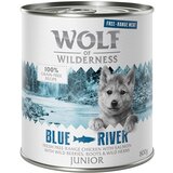 Wolf of Wilderness Varčno pakiranje Junior "Free-Range Meat" 24 x 800 g - Blue River - piščanec iz proste reje & losos Cene