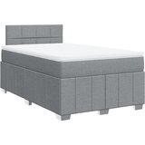  Krevet s oprugama i madracem svjetlosivi 120x190 cm od tkanine | shoptok.hr