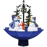 vidaXL Novoletna jelka s sneženjem in podstavkom modra 75 cm PVC, (20579626) | Shoptok.si