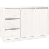 Maison Chic Komoda - Predalnik bela 111x34x75 cm trdna borovina, (21716510) Cene