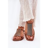 ARTIKER Flat Elegant Women's Sandals With Crystals | ePonuda.com