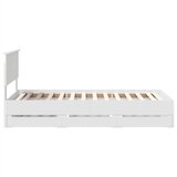  Krevetna konstrukcija Bijelo 100 x 200 cm Inženjersko Drvo | shoptok.hr