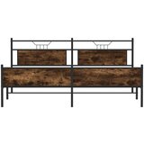 Metalni okvir kreveta bez madraca boja hrasta 193x203 cm | shoptok.hr