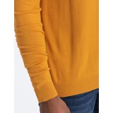 Ombre Men's knitted half turtleneck with viscose - mustard Cijene