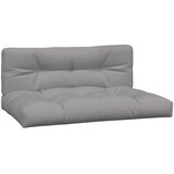  Jastuci za palete 2 kom sivi od tkanine Siva 120 x 80 x 12 cm | Shoptok.si