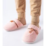 Gemre Pink warm slippers with a bow Antonino Cijene