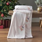 Catherine Lansfield Svijetlo ružičasta deka s božićnim motivom od mikropliša 130x170 cm Vintage Christmas Santa – | shoptok.hr