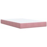 Box spring krevet s madracem ružičasti 120 x 200 cm baršunasti | shoptok.hr
