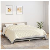  Obtežena odeja svetlo krem 220x260 cm 15 kg blago | Shoptok.si