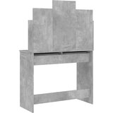  Toaletni stolić s ogledalom siva boja betona 96 x 39 x 142 cm | shoptok.hr