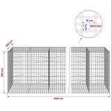  Gabion s žicom debljine 3 5 mm i mrežom 5x10 cm 850x100x100 cm - 100 cm 100 cm 850 cm | shoptok.hr