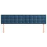 Posteljno vzglavje 2 kosa temno modro 80x5x78/88 cm žamet | Shoptok.si