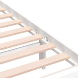  Posteljni okvir bel iz trdnega lesa 90x200 cm, (20645830) | Shoptok.si