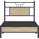  Okvir kreveta bez madraca boja hrasta sonome 90 x 200 cm drveni | shoptok.hr
