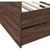  Dnevni krevet s ladicama boja smeđeg hrasta 75 x 190 cm drveni | shoptok.hr
