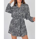 Resti women's mini dress in a'la zebra pattern Cene