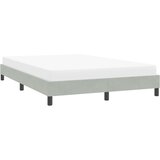  Okvir kreveta bez madraca svijetlo sivi 140x220 cm baršun | shoptok.hr