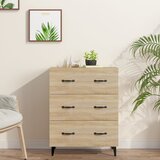 vidaXL Komoda sonoma hrast 69,5x34x90 cm konstruiran les Cene
